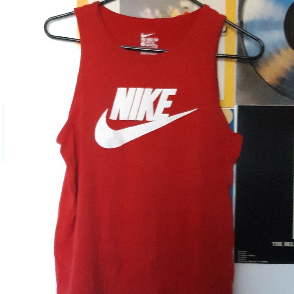 Red Nike tank top